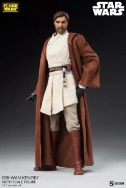 Obi-Wan Kenobi - Star Wars: The Clone Wars Sideshow Collectibles 1/6 Scale Action Figure -Toy Hotsale Store obi wan kenobi star wars gallery 62d59fa4293fd