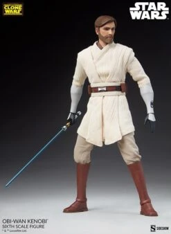 Obi-Wan Kenobi - Star Wars: The Clone Wars Sideshow Collectibles 1/6 Scale Action Figure -Toy Hotsale Store obi wan kenobi star wars gallery 62d59fa472d09