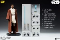 Obi-Wan Kenobi - Star Wars: The Clone Wars Sideshow Collectibles 1/6 Scale Action Figure -Toy Hotsale Store obi wan kenobi star wars gallery 62d5a5a0c4b4a