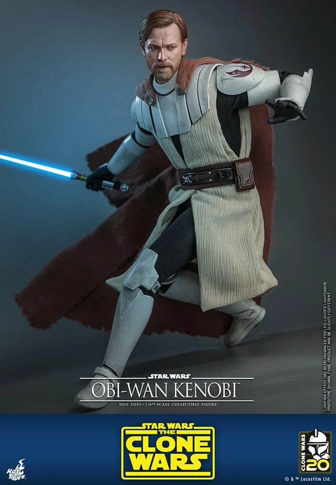 *PRE-ORDER Obi-Wan Kenobi (Clone Wars) - Star Wars: The Clone Wars Hot Toys Collectibles 1/6 Scale Action Figure 6 *PRE-ORDER Obi-Wan Kenobi (Clone Wars) - Star Wars: The Clone Wars Hot Toys Collectibles 1/6 Scale Action Figure - Image 4