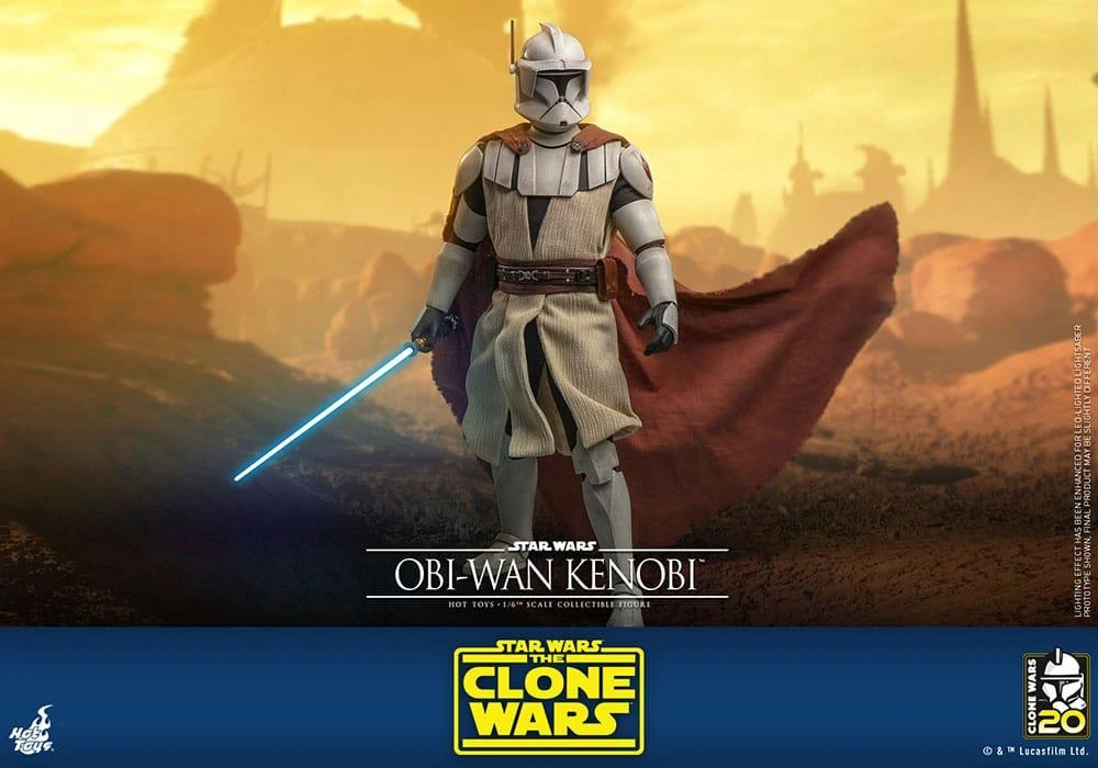 *PRE-ORDER Obi-Wan Kenobi (Clone Wars) - Star Wars: The Clone Wars Hot Toys Collectibles 1/6 Scale Action Figure 10 *PRE-ORDER Obi-Wan Kenobi (Clone Wars) - Star Wars: The Clone Wars Hot Toys Collectibles 1/6 Scale Action Figure - Image 8