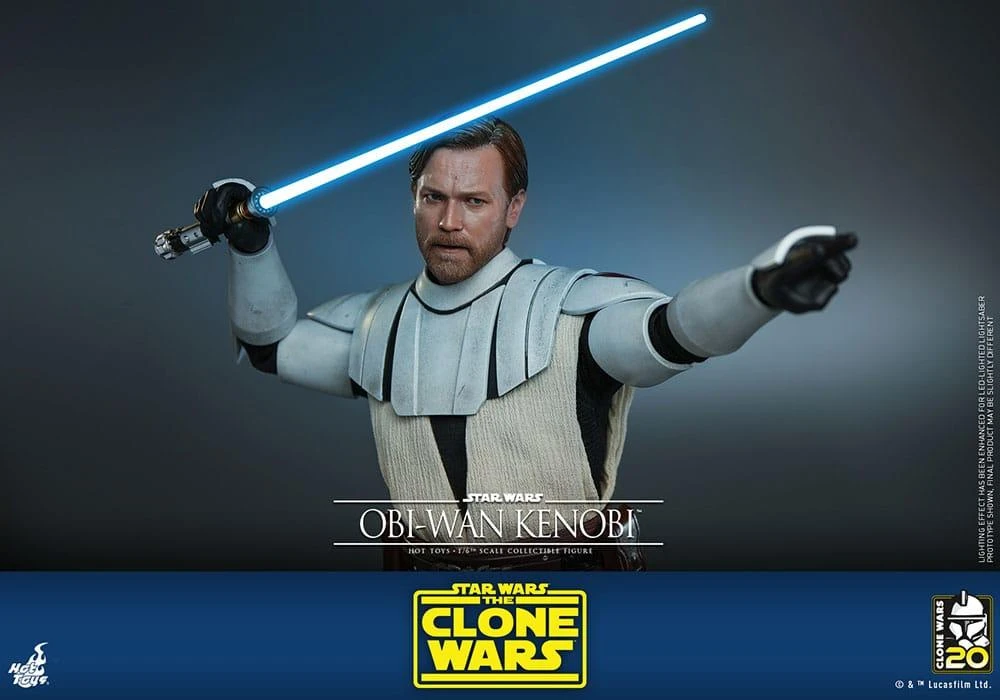 *PRE-ORDER Obi-Wan Kenobi (Clone Wars) - Star Wars: The Clone Wars Hot Toys Collectibles 1/6 Scale Action Figure 12 *PRE-ORDER Obi-Wan Kenobi (Clone Wars) - Star Wars: The Clone Wars Hot Toys Collectibles 1/6 Scale Action Figure - Image 10