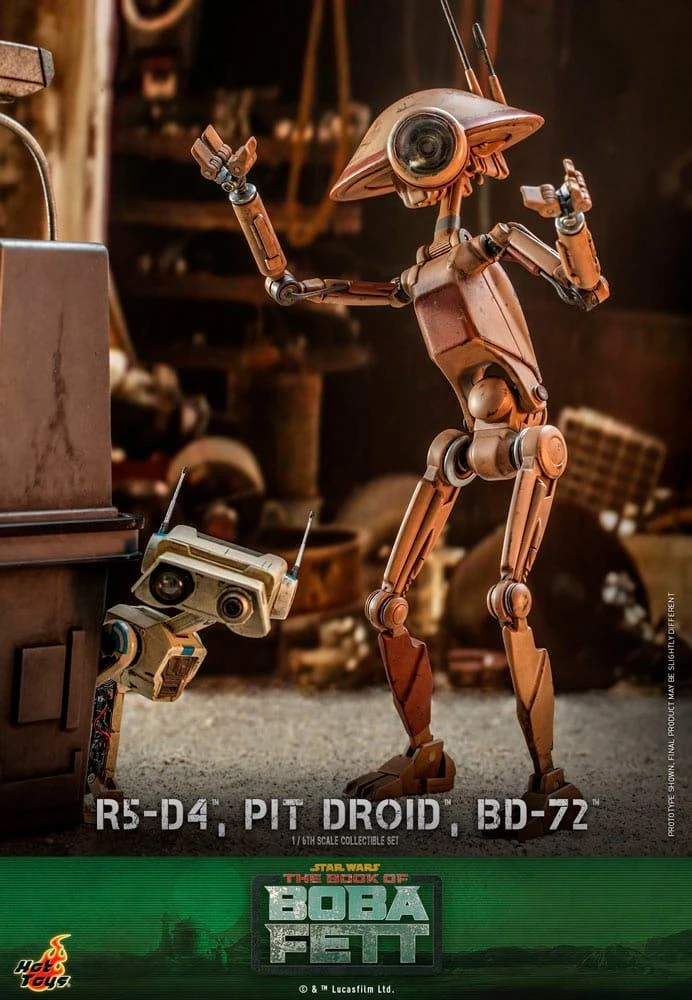 *PRE-ORDER R5-D4, Pit Droid & BD-72 - Star Wars The Book Of Boba Fett Hot Toys Collectibles 1/6 Scale Action Figure 8 *PRE-ORDER R5-D4, Pit Droid & BD-72 - Star Wars The Book Of Boba Fett Hot Toys Collectibles 1/6 Scale Action Figure - Image 6