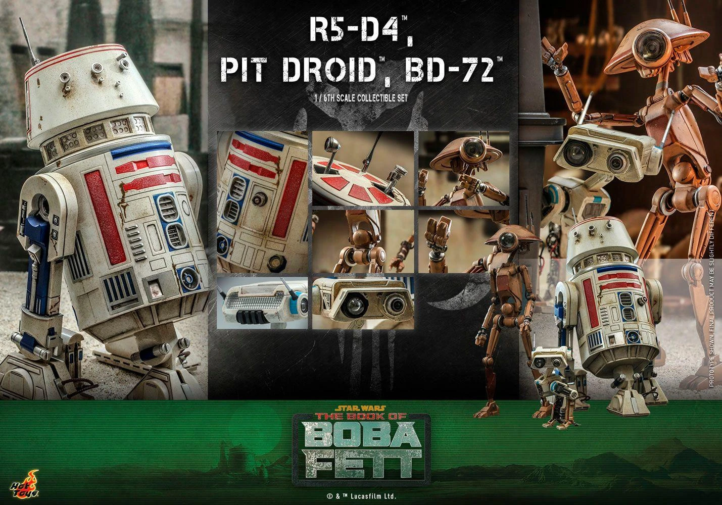 *PRE-ORDER R5-D4, Pit Droid & BD-72 - Star Wars The Book Of Boba Fett Hot Toys Collectibles 1/6 Scale Action Figure 11 *PRE-ORDER R5-D4, Pit Droid & BD-72 - Star Wars The Book Of Boba Fett Hot Toys Collectibles 1/6 Scale Action Figure - Image 9