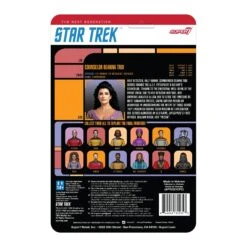 SUPER7 Star Trek: The Next Generation ReAction Action Figure Wave 2 - Counsellor Troi -Toy Hotsale Store re startrek w2 thenextgeneration counselortroi backofcard 2048 2