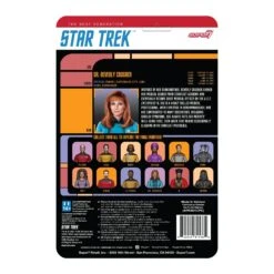 SUPER7 Star Trek: The Next Generation ReAction Action Figure Wave 2 - Dr. Crusher -Toy Hotsale Store re startrek w2 thenextgeneration drcrusher backofcard 2048 2048x