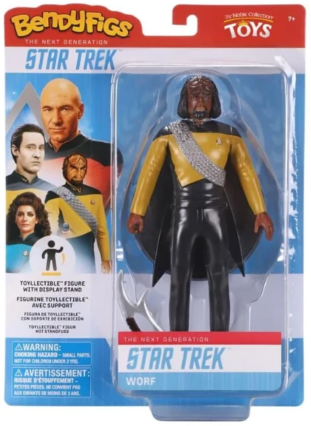 Noble Collection Star Trek: The Next Generation Bendyfigs Action Figure - Worf 3 Noble Collection Star Trek: The Next Generation Bendyfigs Action Figure - Worf