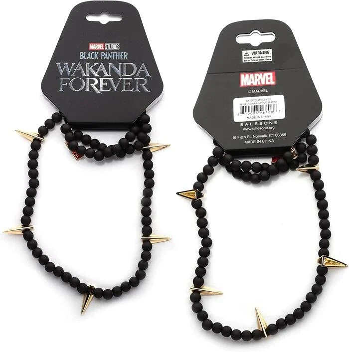 Marvel Black Panther: Wakanda Forever - Cast Claw And Acrylic Bead Necklace 3 Marvel Black Panther: Wakanda Forever - Cast Claw And Acrylic Bead Necklace