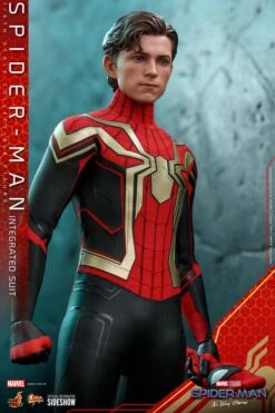 Spider-Man Intergrated Suit - Spider-Man Far From Home - Marvel Hot Toys Collectibles 1/6 Scale Action Figure -Toy Hotsale Store spider man integrated suit marvel gallery 619542cc97c35