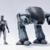 HIYA Toys SDCC 2022 RoboCop 1:18 Scale Action Figures - RoboCop Vs ED-209 Twin Pack -Toy Hotsale Store stl222391