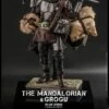 The Mandalorian And Grogu Deluxe Figure Set- Star Wars Hot Toys Collectibles 1/6 Scale Action Figure
