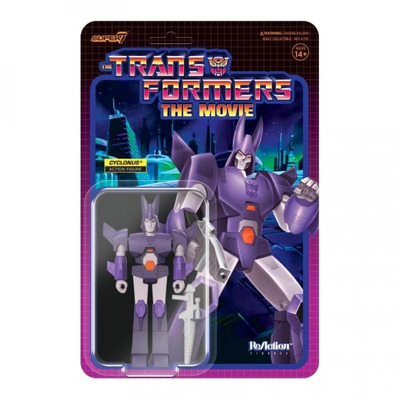 SUPER7 Transformers ReAction Action Figure Wave 6 - Cyclonus 3 SUPER7 Transformers ReAction Action Figure Wave 6 - Cyclonus
