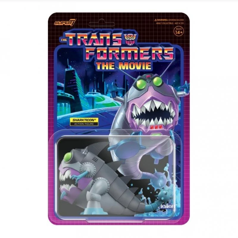 SUPER7 Transformers ReAction Action Figure Wave 6 - Sharkticon 3 SUPER7 Transformers ReAction Action Figure Wave 6 - Sharkticon