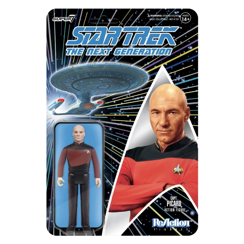 SUPER7 Star Trek: The Next Generation ReAction Action Figure Wave 1 - Captain Picard 3 SUPER7 Star Trek: The Next Generation ReAction Action Figure Wave 1 - Captain Picard
